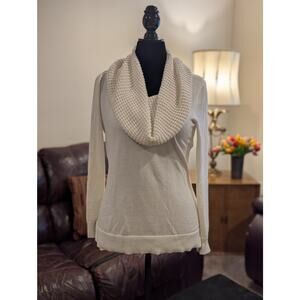 Michael Kors Cream Cowl Neck Sweater Sz. M